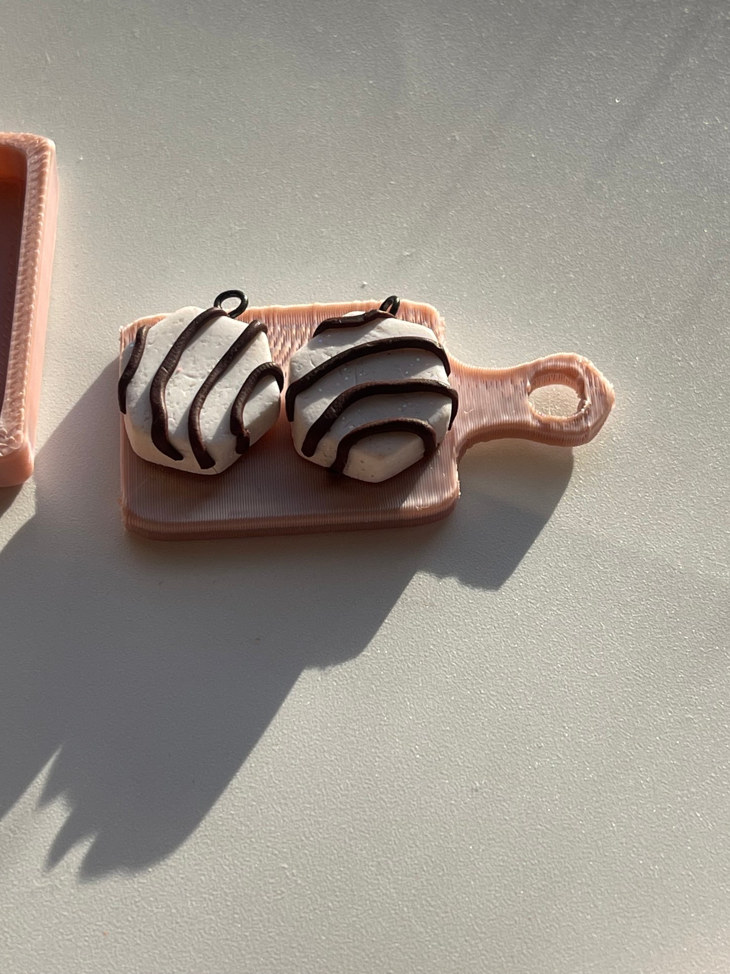 🍰 Zebra Cake Earrings