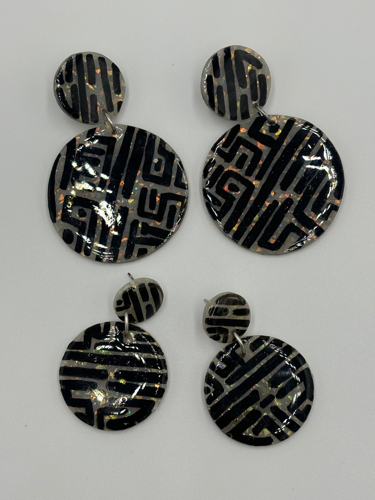 Resin Finish Earrings