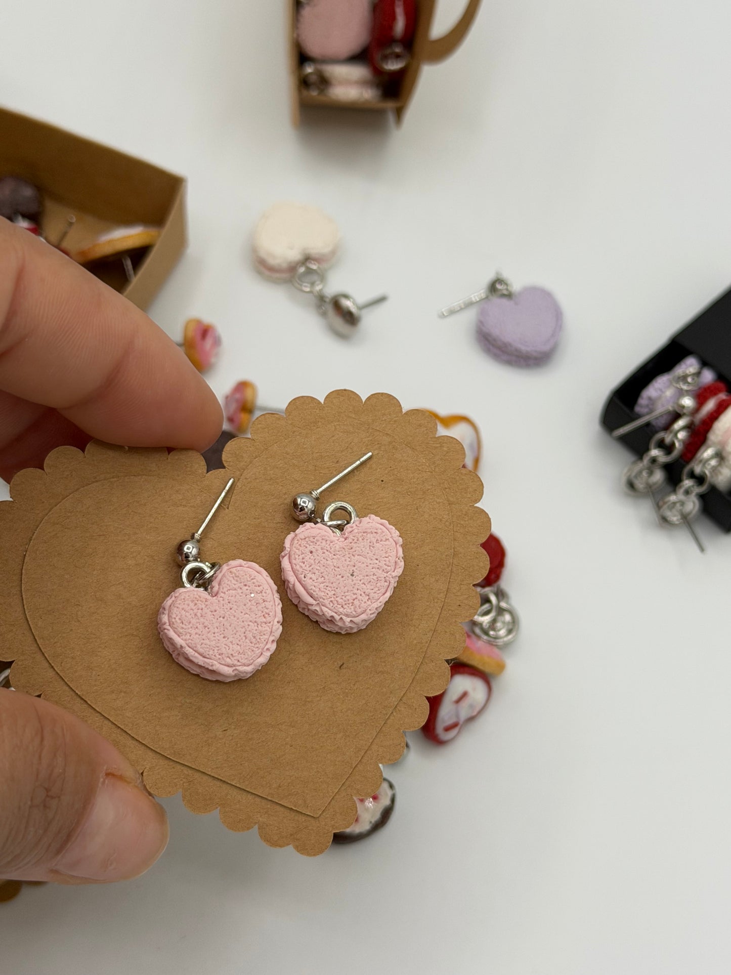 SweetHeart Macaron Earrings