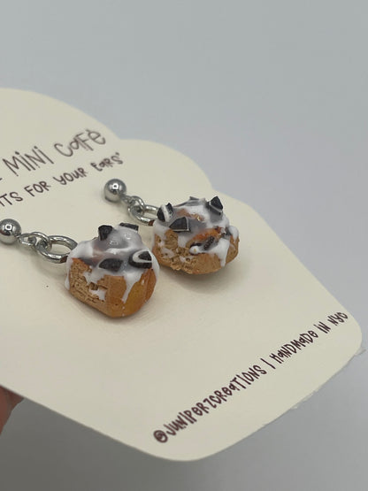 Oreo Cookie Cinnabon Inspired Earrings