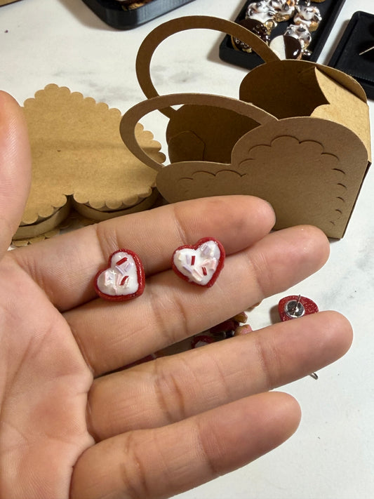 SweetHeart Cookie Stud Earrings