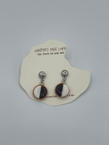 Manhattan Black & White Cookie Earrings