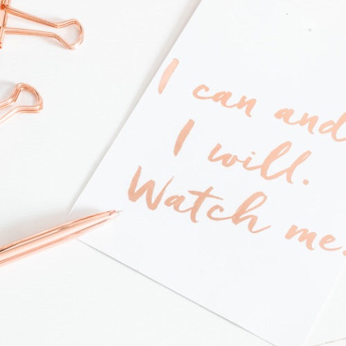 Handwritten Gift Note on Card