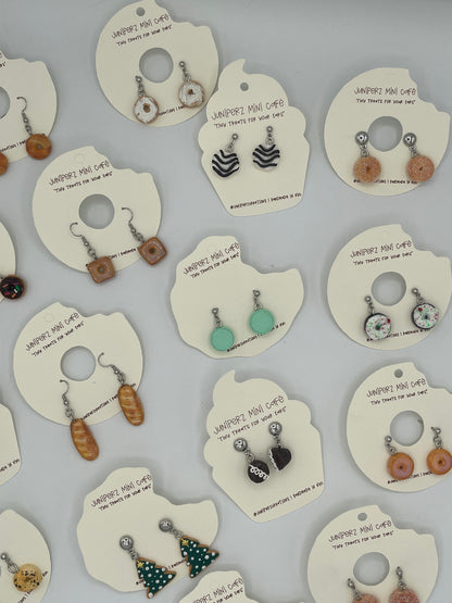 🍰 Zebra Cake Earrings