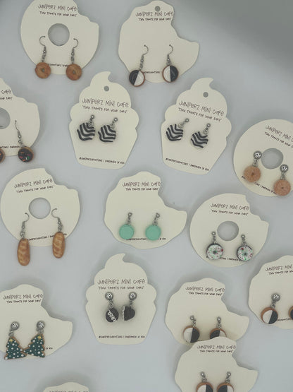 Manhattan Black & White Cookie Earrings