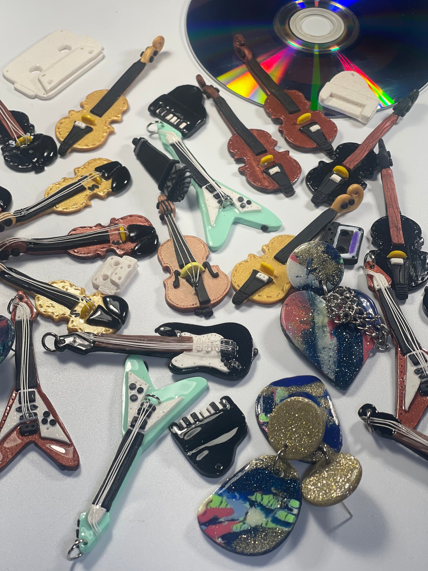 Guitar Drop Earrings