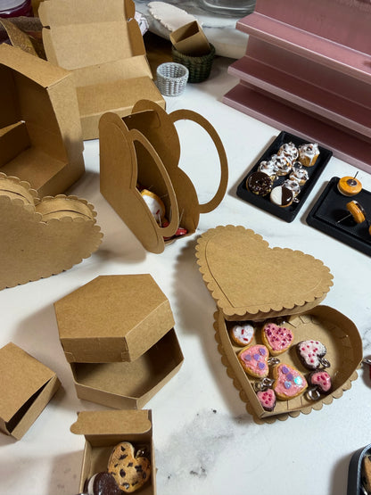 Sweet Heart Cookie Drop Earrings