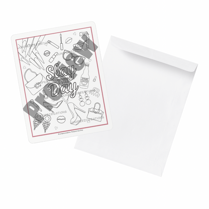 Slay the Day Coloring Page (Printable)