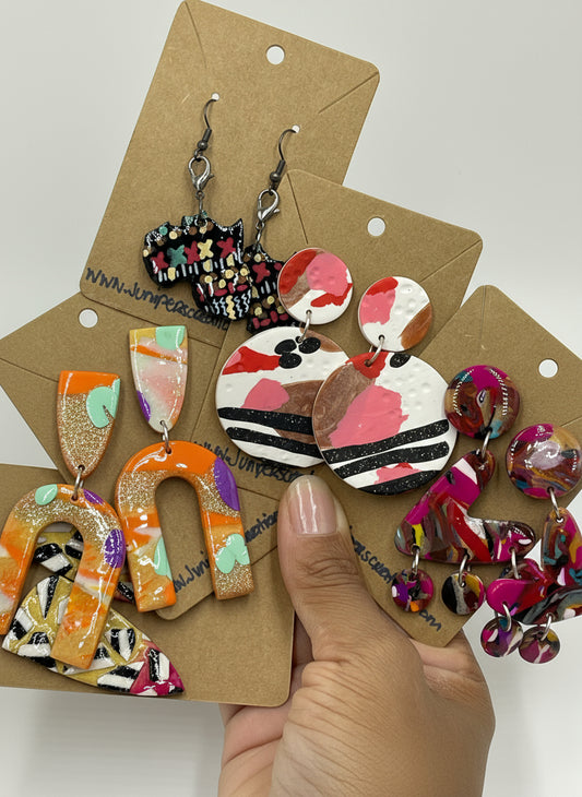 African Goddess Revival Earrings- Handmade Unique Afro feminine Jewelry -Juniperzcreations