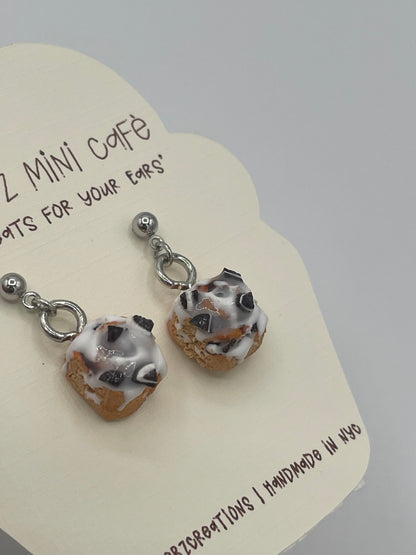 Oreo Cookie Cinnabon Inspired Earrings