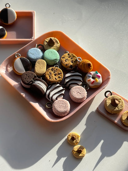 🍰 Zebra Cake Charms & Earrings