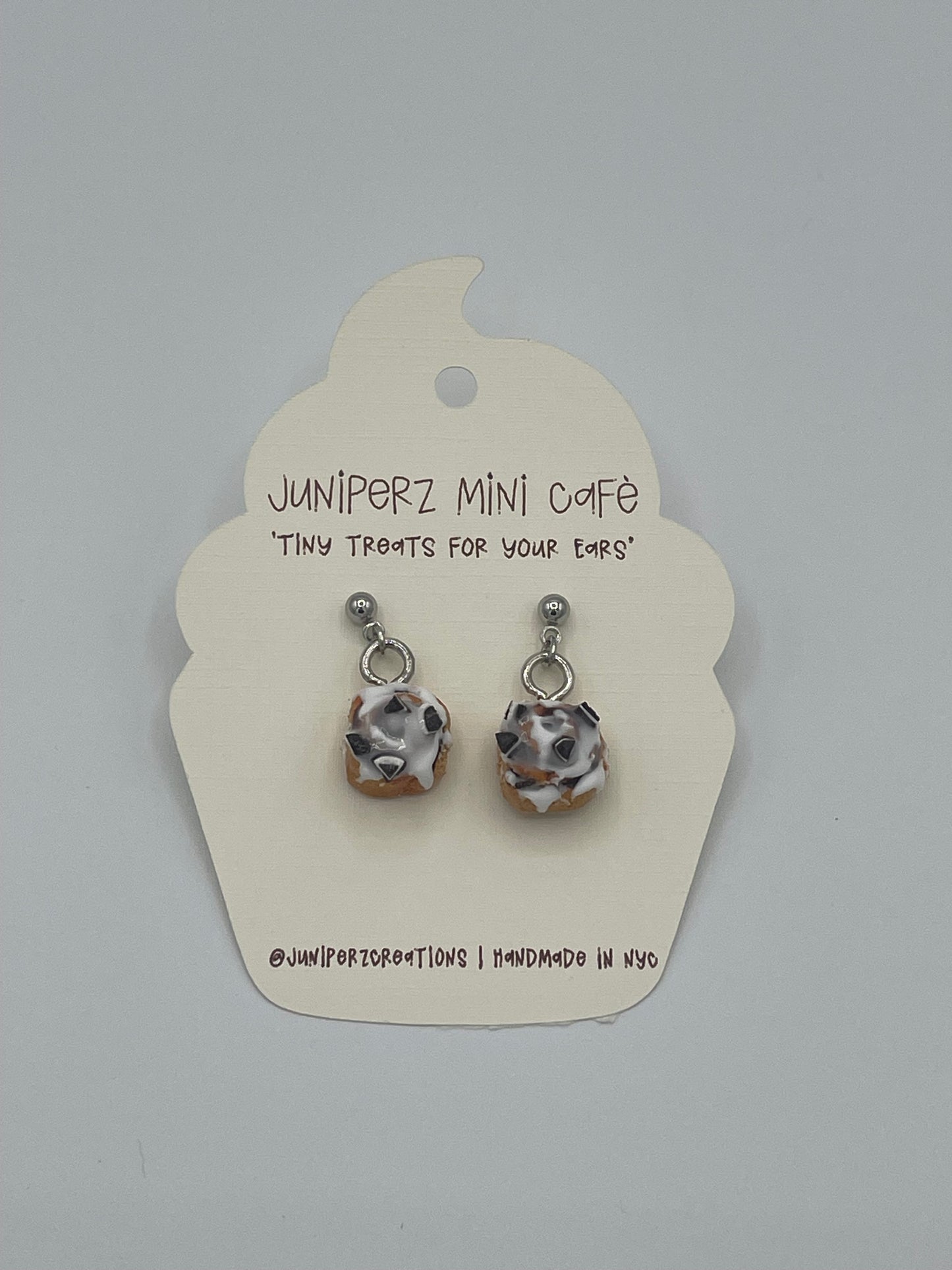 Oreo Cookie Cinnabon Inspired Earrings