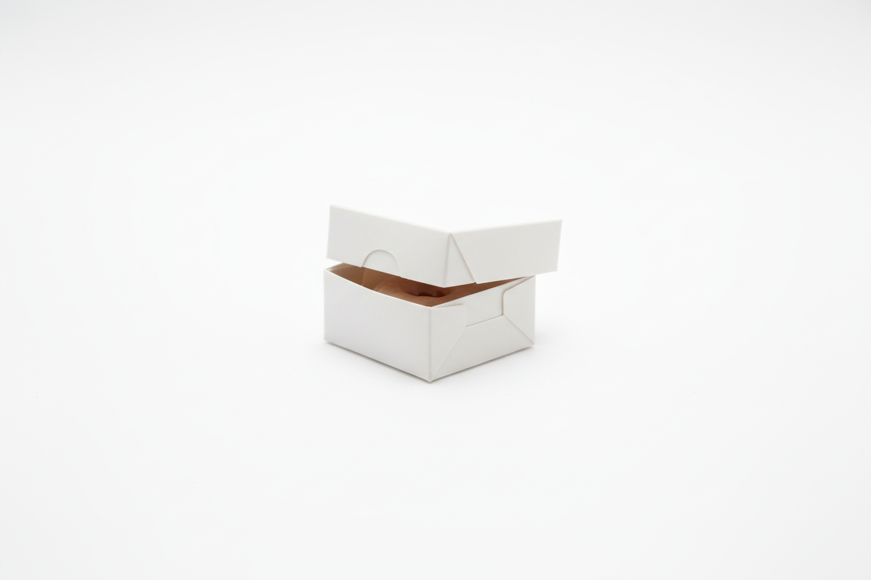 mini white donut box